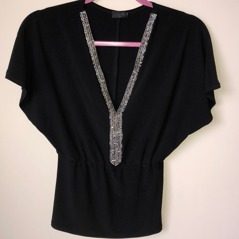 Black Rhinestone Top - Picture 3 of 3